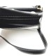 BURBERRY Smooth Calfskin Canvas Horseferry Print Mini Title Bag with Pocket Black