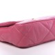 CHANEL Goatskin Quilted Medium 19 Flap Dark Pink