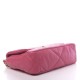 CHANEL Goatskin Quilted Medium 19 Flap Dark Pink