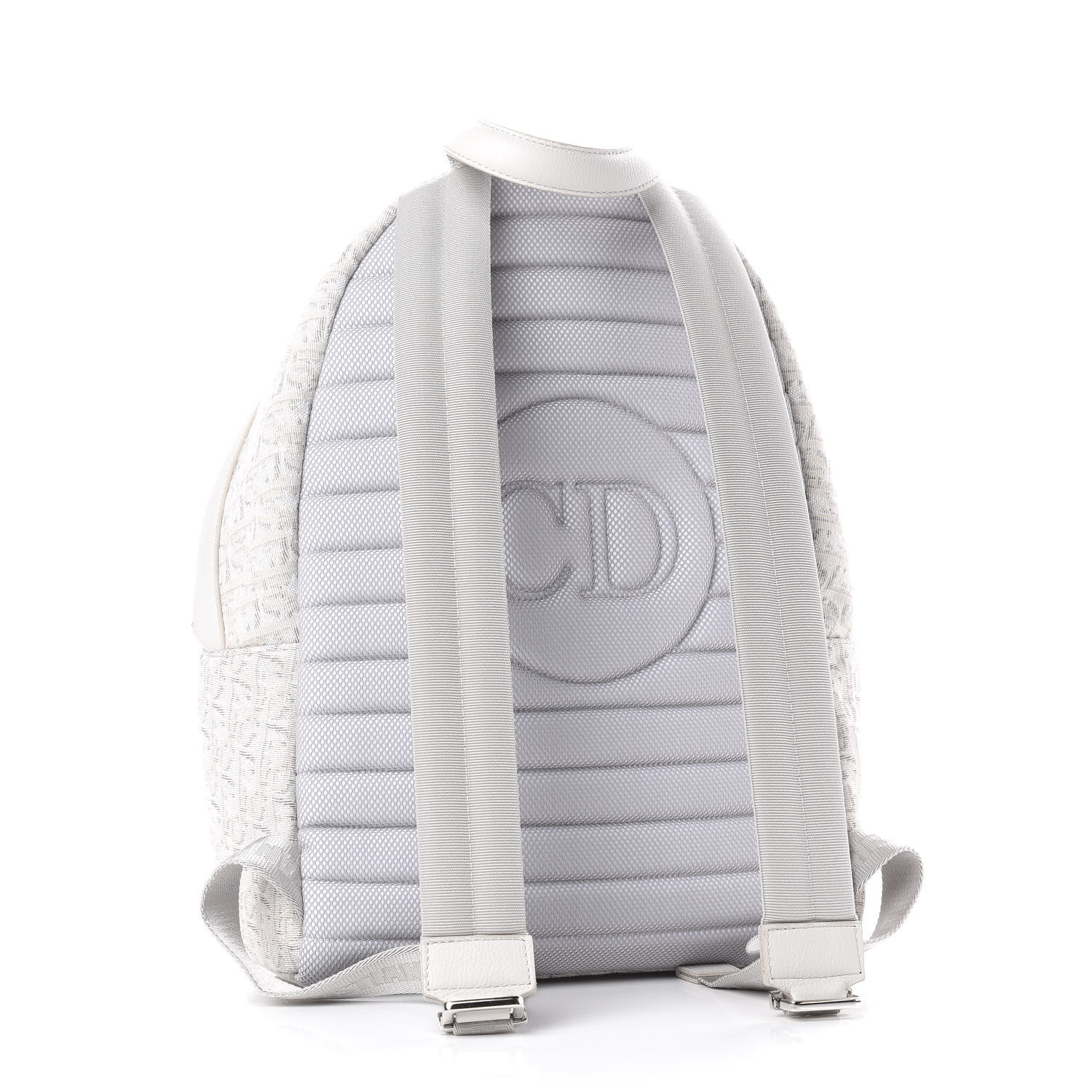 DIOR HOMME Oblique Jacquard Calfskin Rider Backpack Beige