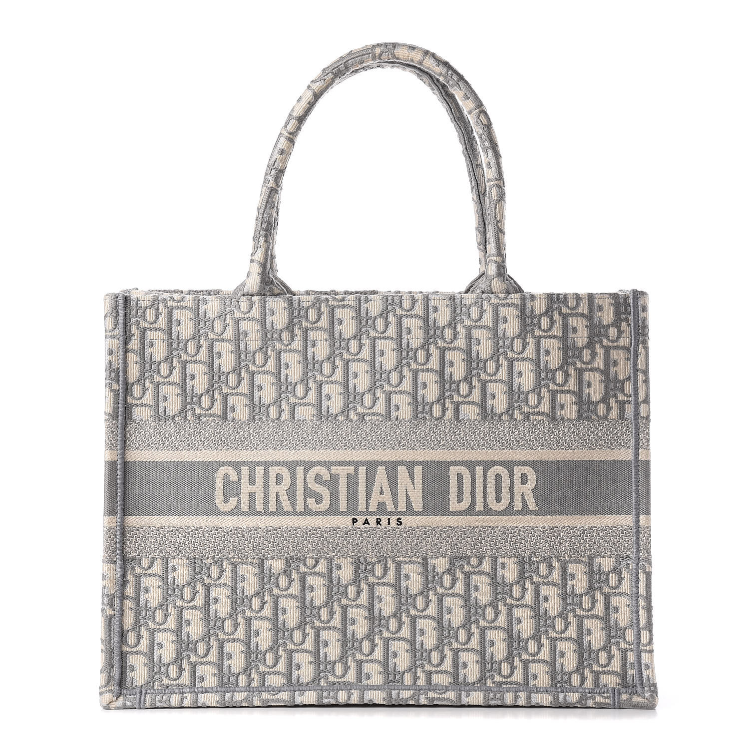 DIOR Oblique Small Book Tote Grey