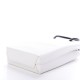 BALENCIAGA Textured Calfskin Logo Shopping Phone Holder Bag White