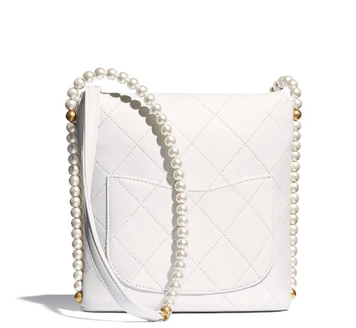 chanel Small Hobo Bag white