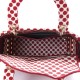 DIOR Canvas Medium DiorAmour Dots Lady D-Lite Red