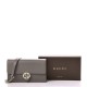 GUCCI Dollar Calfskin Interlocking G Chain Wallet Grey