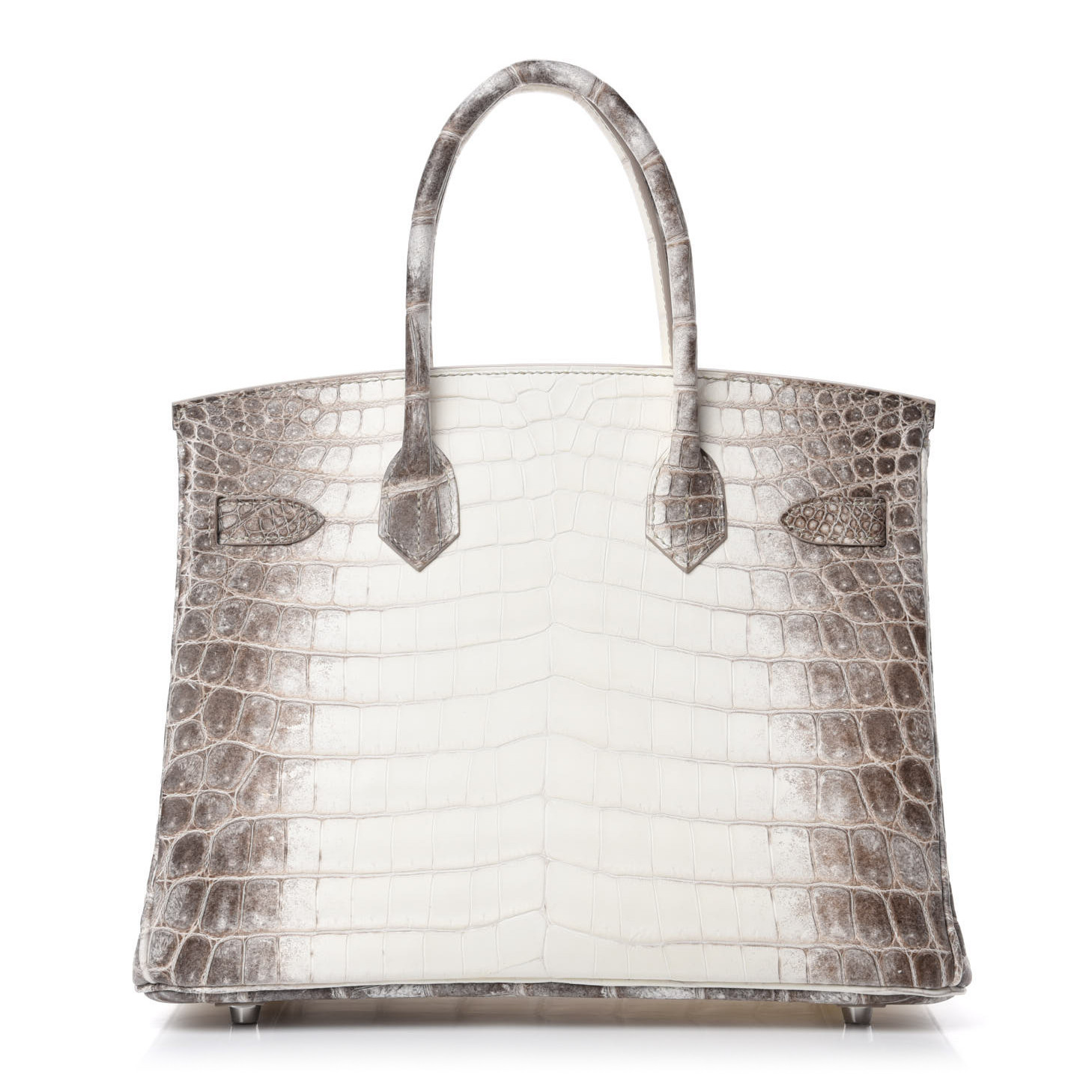 HERMES Matte Niloticus Crocodile Himalaya Birkin Blanc