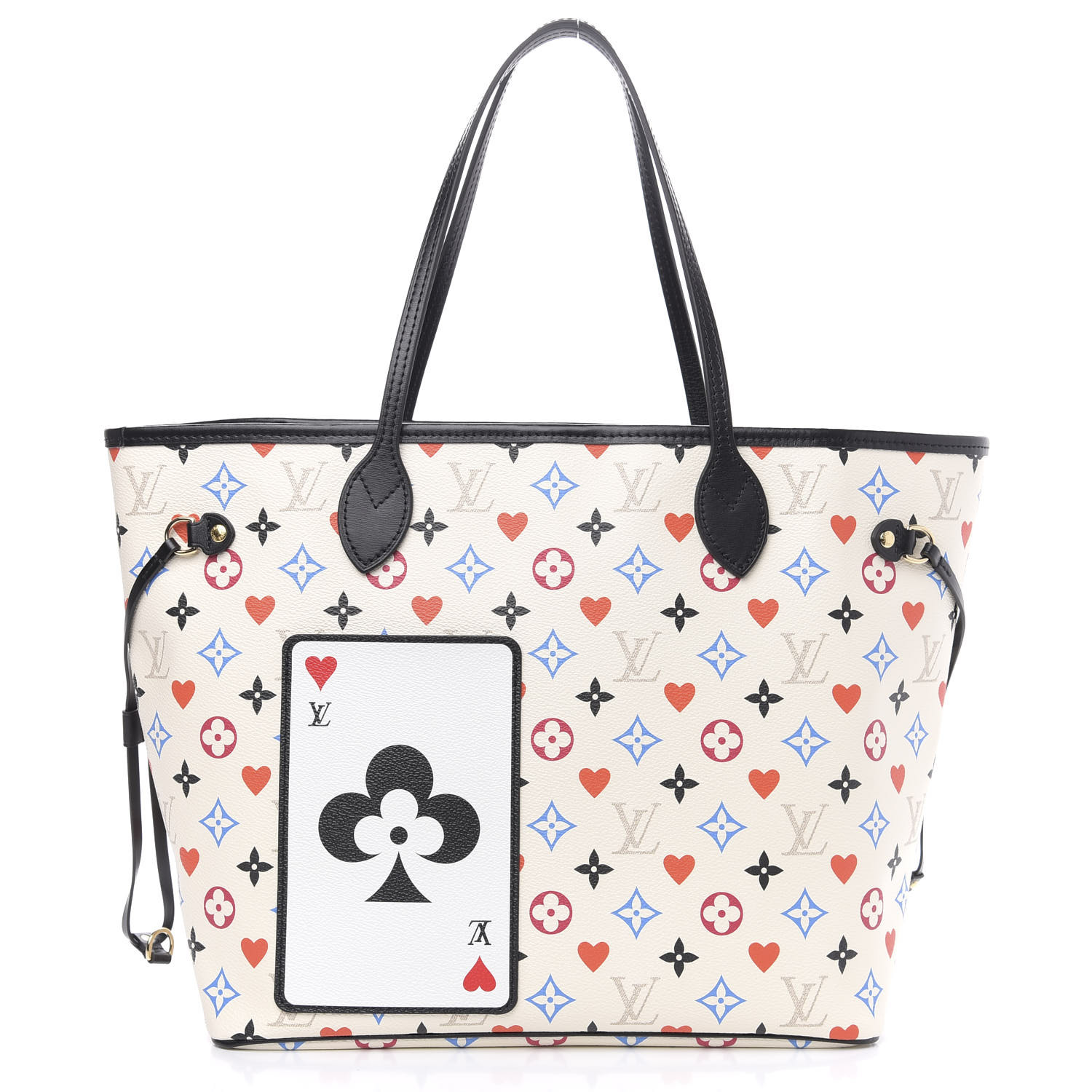 LOUIS VUITTON Game On Neverfull MM White