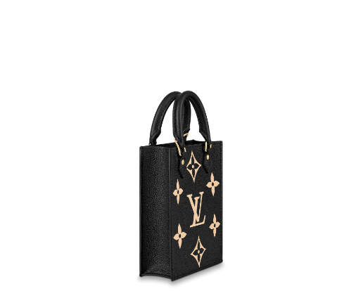 Louis Vuitton Petit Sac Plat Bag Monogram Empreinte Black Silkscreen Organ Bag