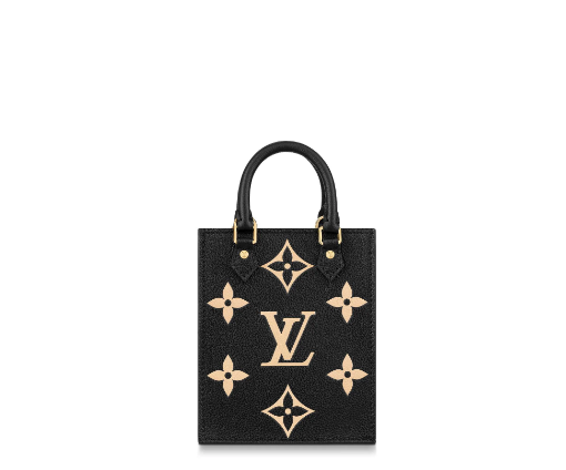 Louis Vuitton Petit Sac Plat Bag Monogram Empreinte Black Silkscreen Organ Bag