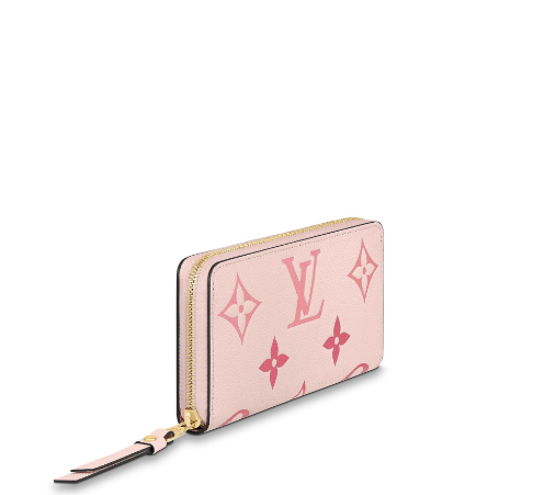 Louis Vuitton By The Pool series Monogram Empreinte leather zipper wallet light pink