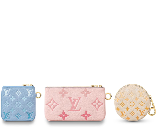 Louis Vuitton Trio Clutch Monogram Empreinte Leather Three-Piece Set