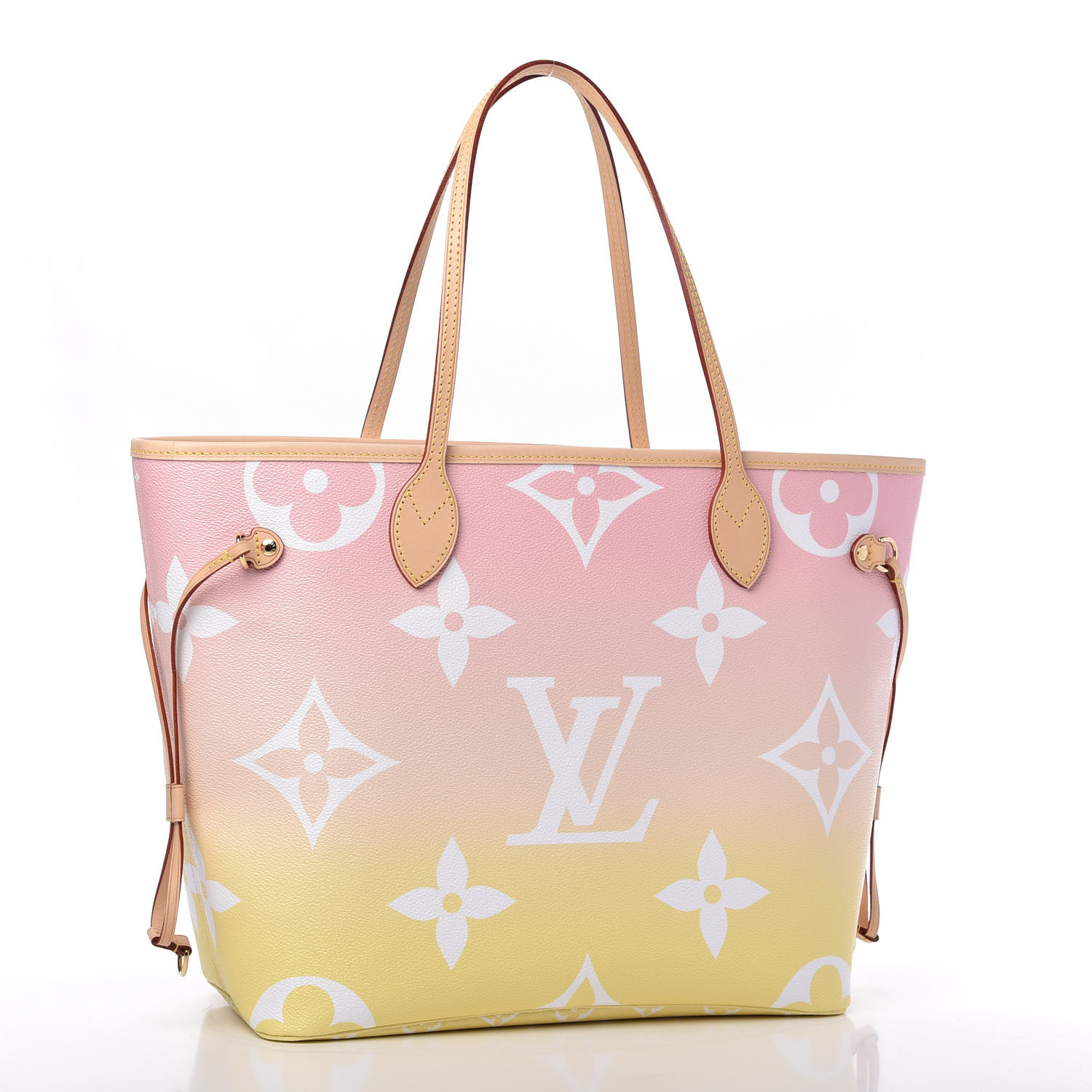 LOUIS VUITTON Monogram Giant By The Pool Neverfull MM Light Pink