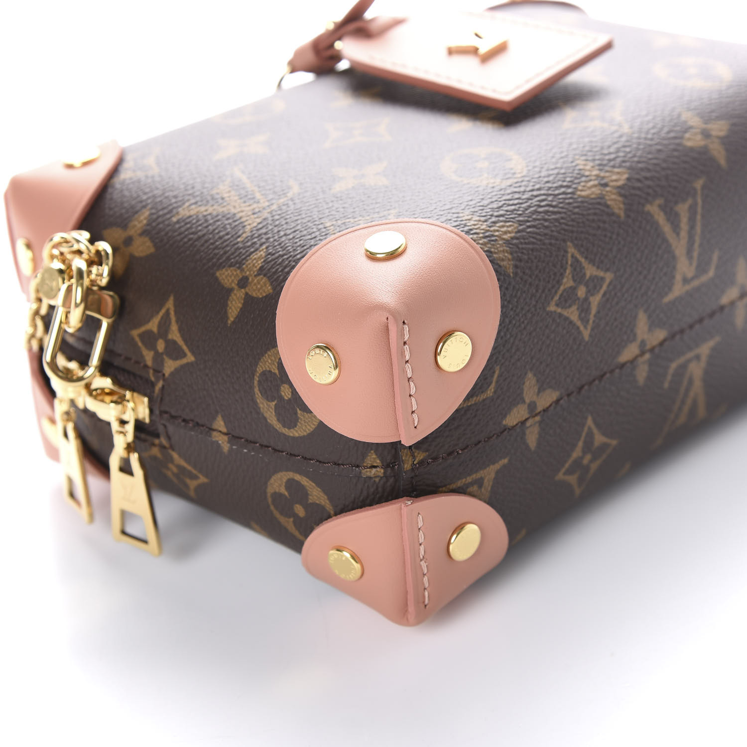 LOUIS VUITTON 1Monogram Petite Malle Souple Peach