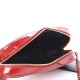 YSL Patent Calfskin Matelasse Monogram Mini Lou Camera Bag Eros Red